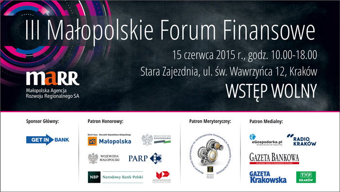 Małopolskie Forum Finansowe plakat