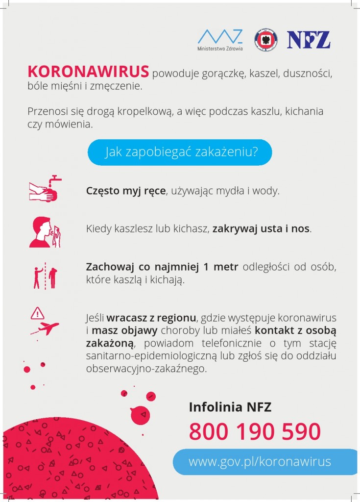 Kampania edukacyjna Ministerstwa Zdrowia w sprawie koronawirusów