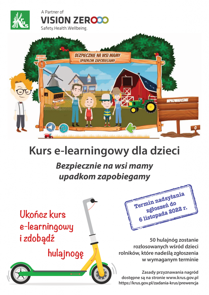 Plakat kursu e-learning 2022-1